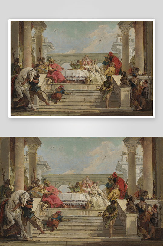 欧洲建筑风景画背景墙装饰画-众图网