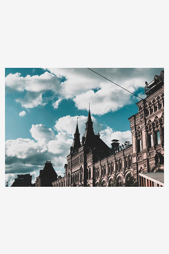 高清莫斯科城市建筑风景画