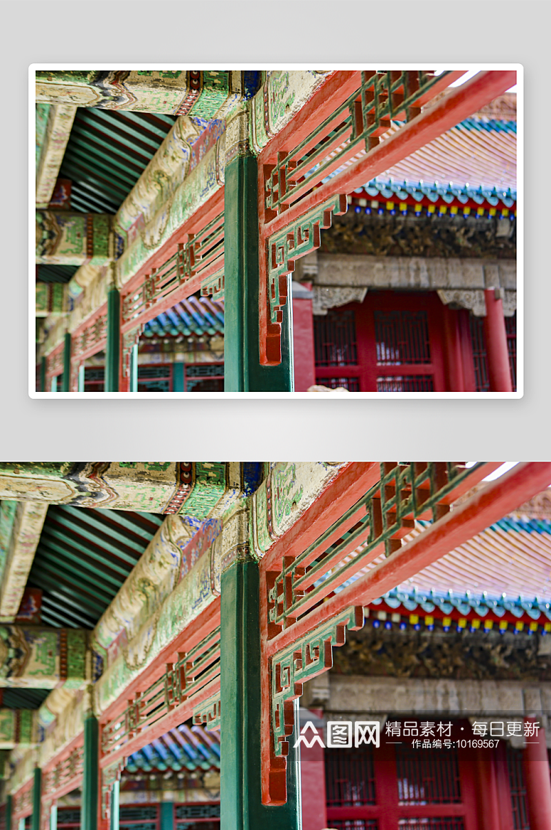 旅行季故宫中式复古建筑素材