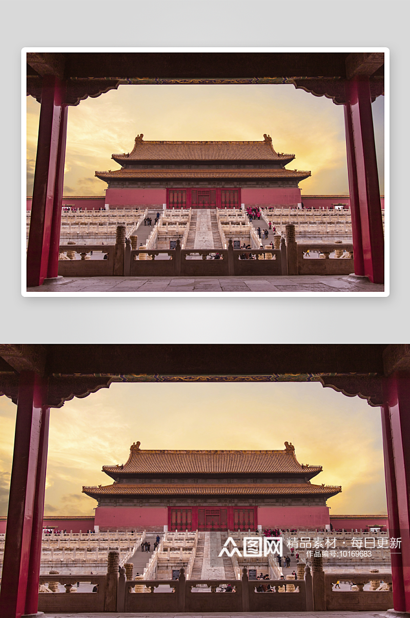 北京故宫博物馆古建宫殿素材