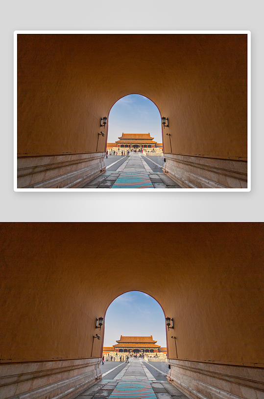 北京地标故宫博物院紫禁城