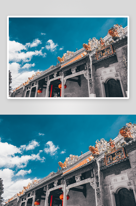 岭南建筑代表广州陈家祠砖雕