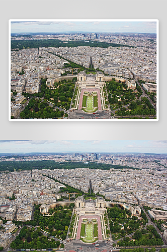 法国城市风景画图片