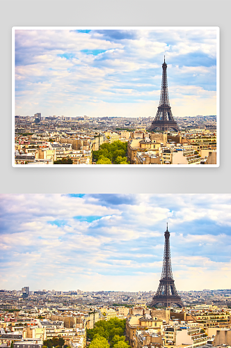 法国景点建筑风景画图片