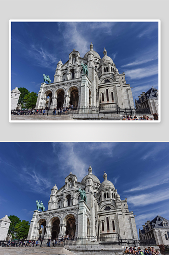法国巴黎著名旅游景点圣心大教堂