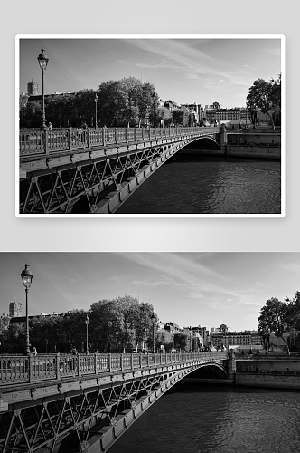 法国巴黎塞纳河畔铁桥