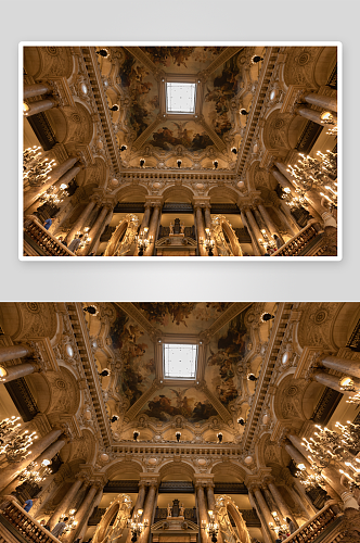 法国巴黎歌剧院大厅穹顶