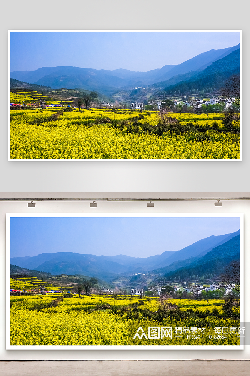 中国乡村风景画田园美景素材
