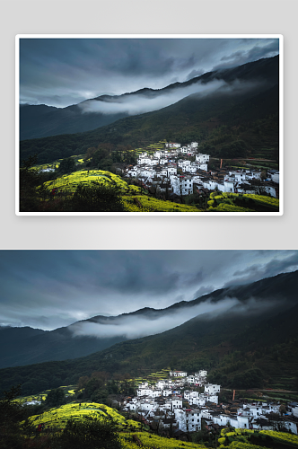 中国美景乡村风景画图片