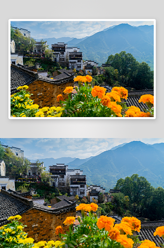 中国美景乡村风景画图片