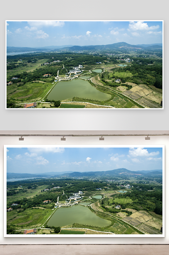 中国乡村风景画田园风光