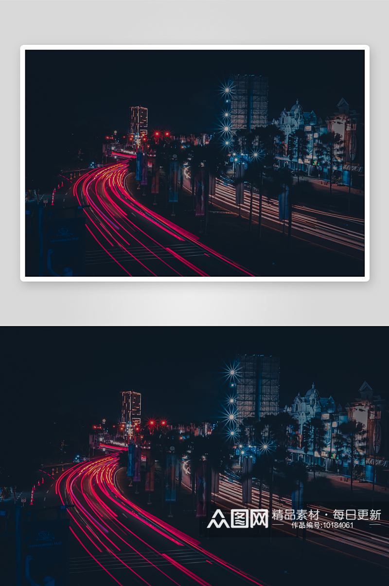 城市夜景风景画图片素材