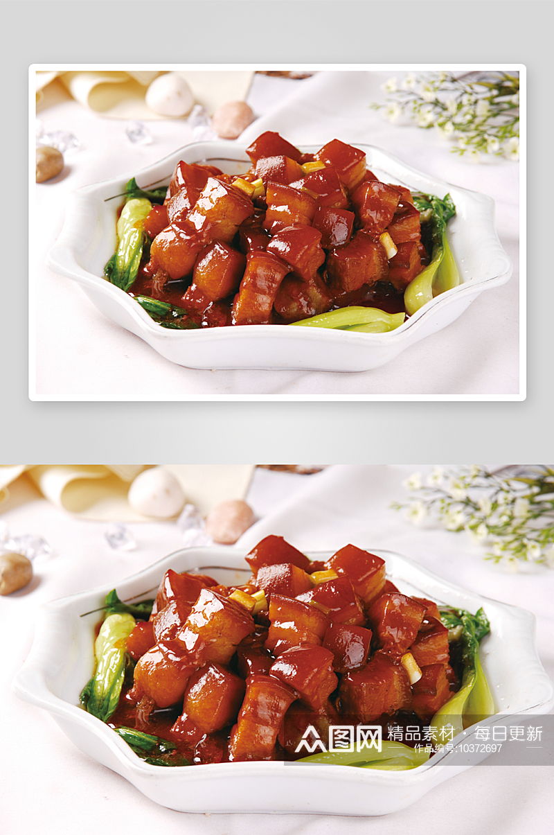 高清红烧肉美食图片素材