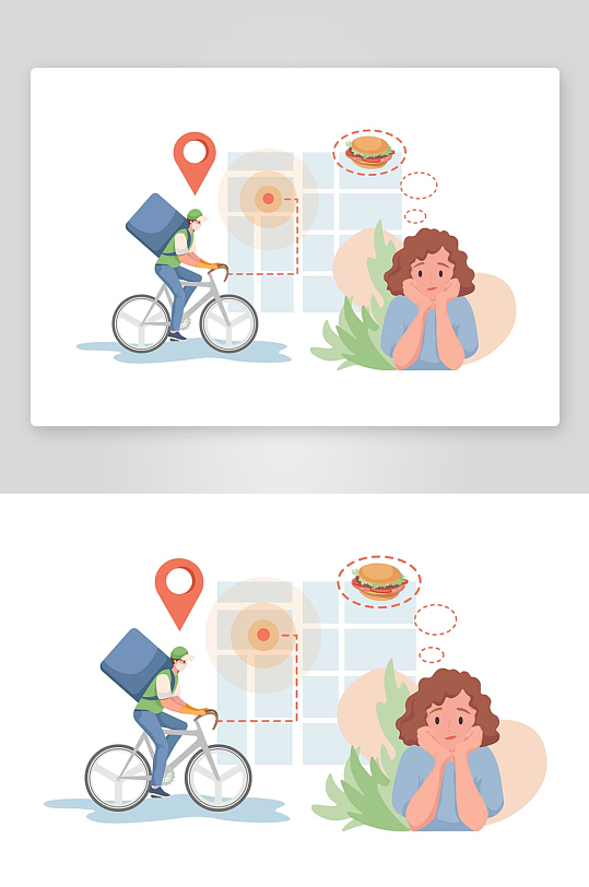 人物生活插畫素材