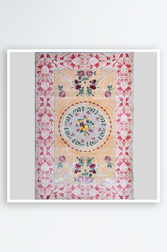 地毯图案背景素材图片-众图网