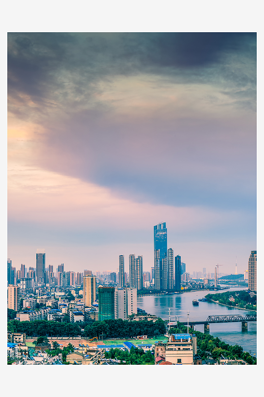 武汉城市风光汉水两岸