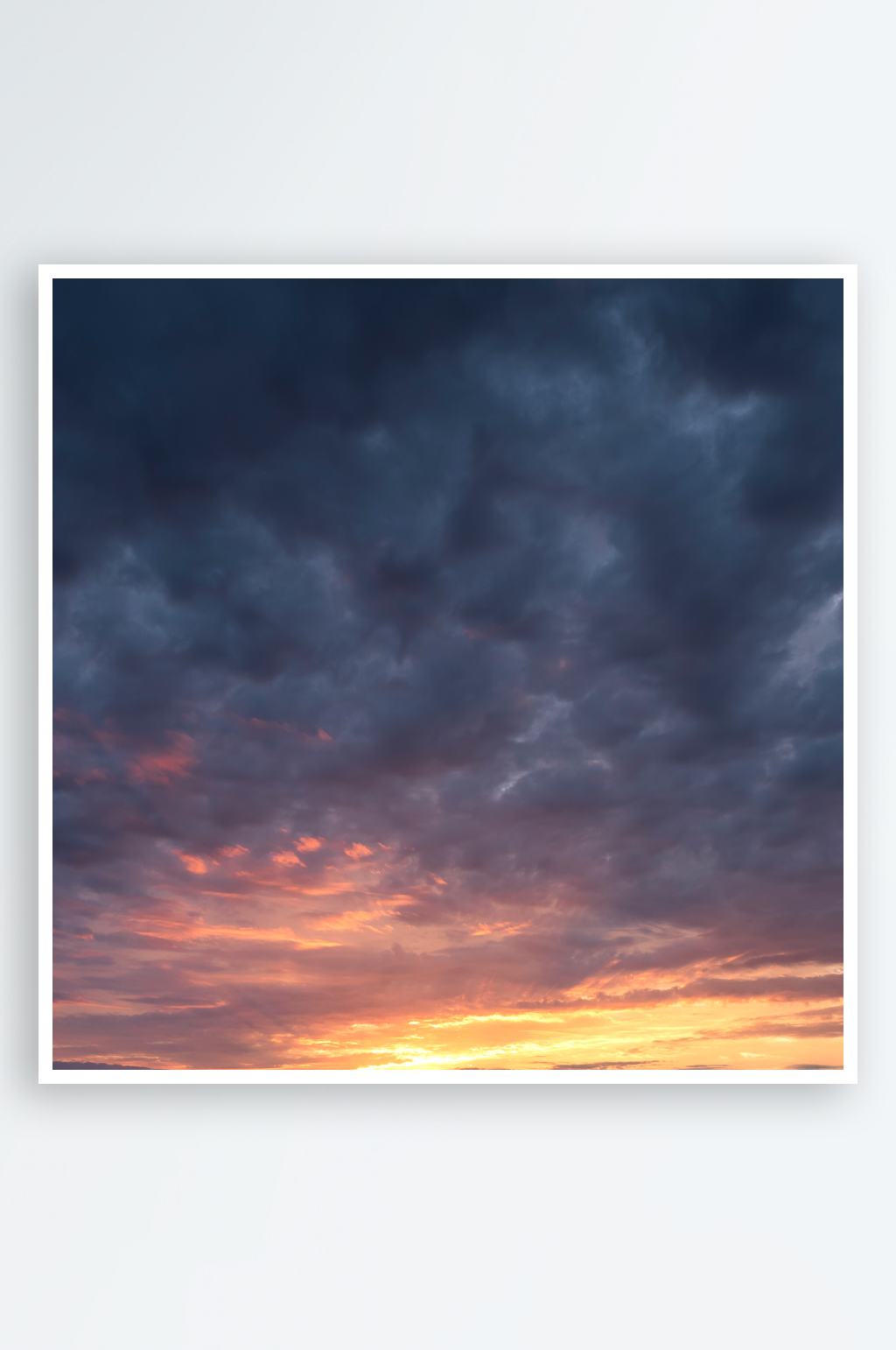 天空夕阳高清摄影风景画图片素材