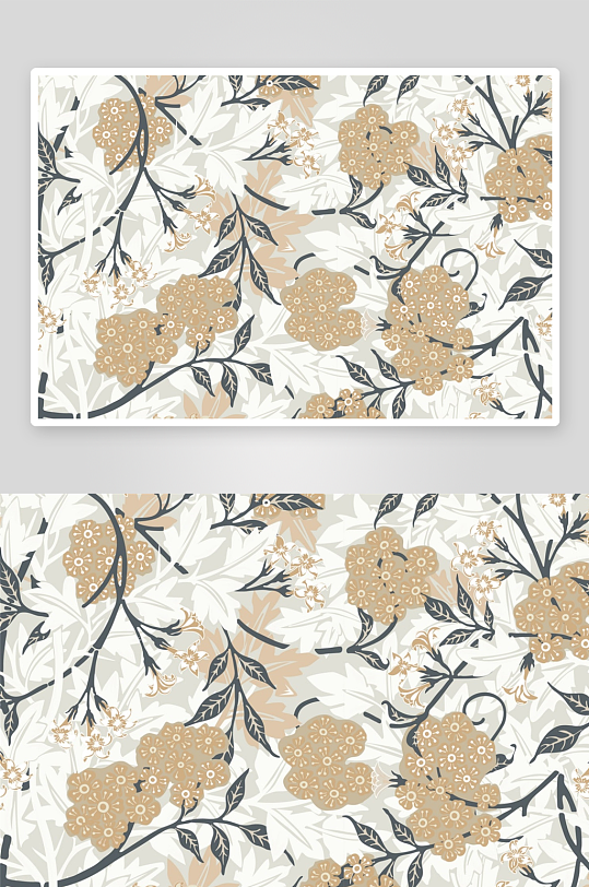 矢量植物花卉底纹背景素材