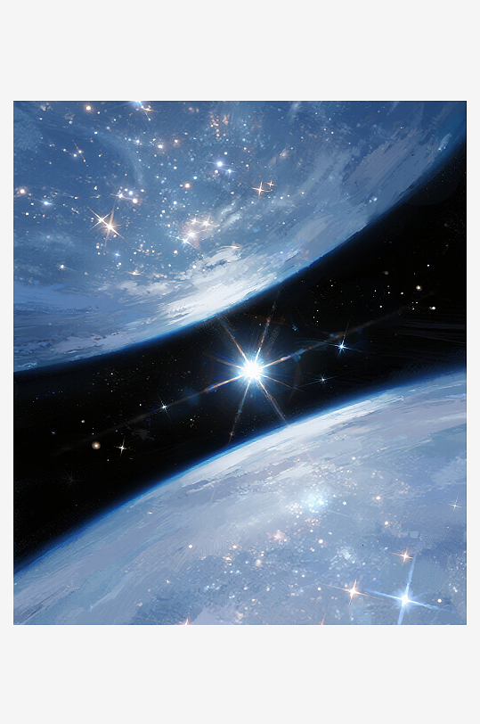 唯美星空高清图片素材