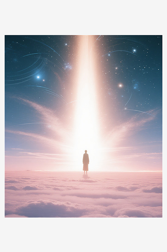 唯美星空高清图片素材