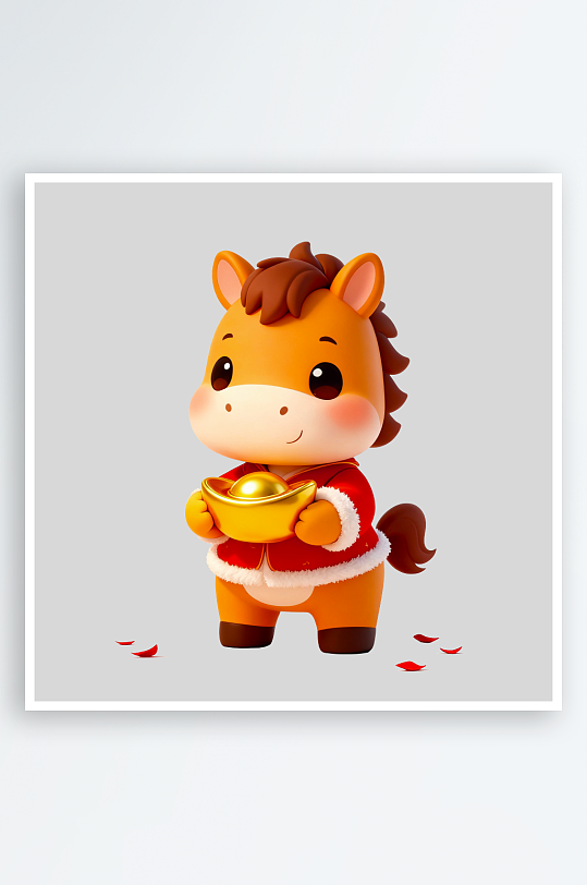 马年IP形象免抠图-众图网