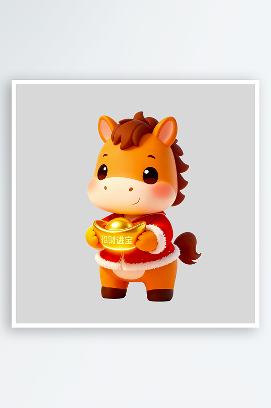 马年IP形象免抠图-众图网