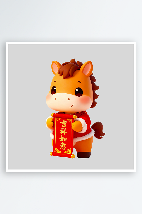 马年IP形象免抠图-众图网