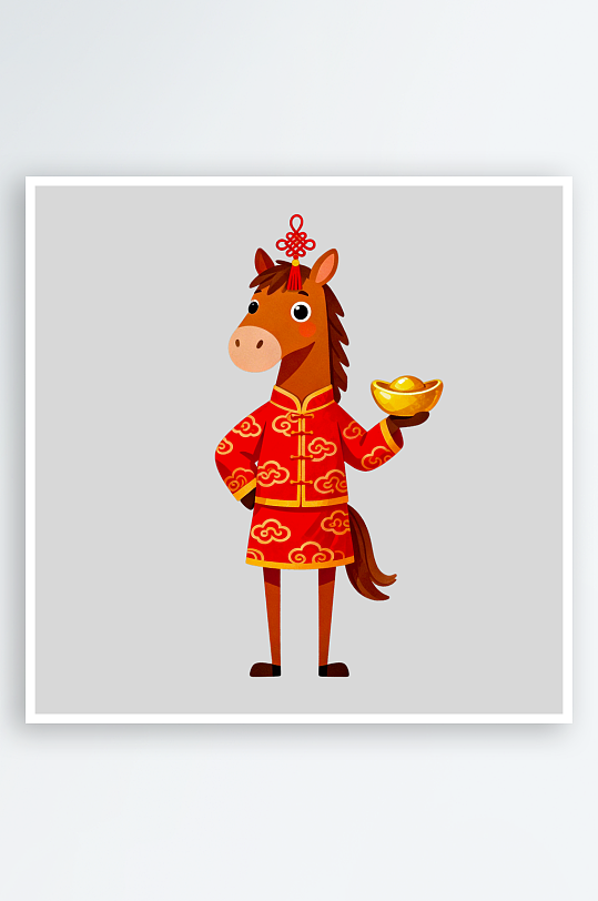 马年IP形象免抠图-众图网