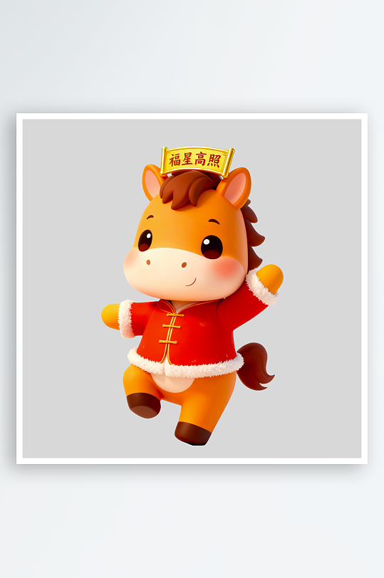 马年IP形象免抠图-众图网