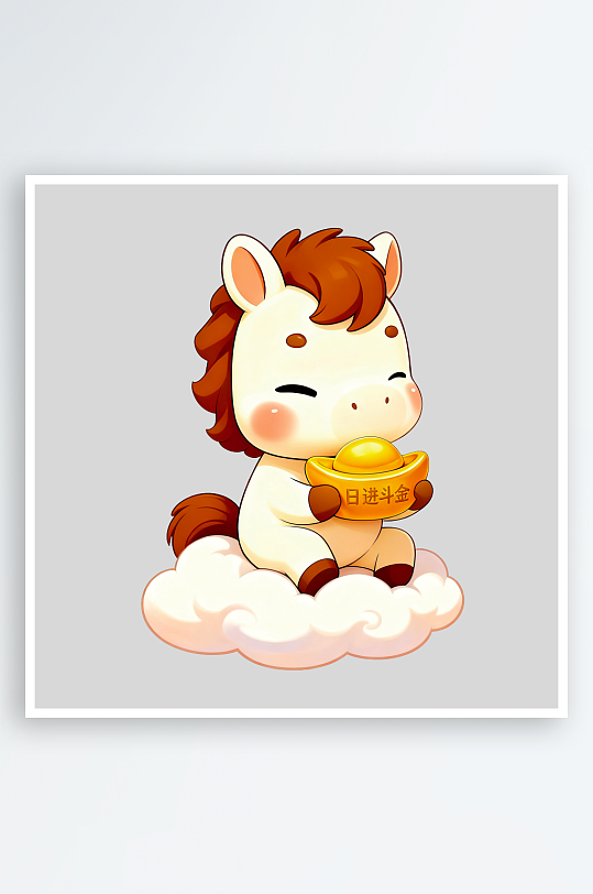 马年IP形象免抠图-众图网