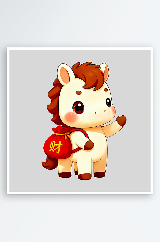 马年IP形象免抠PNG图素材-众图网