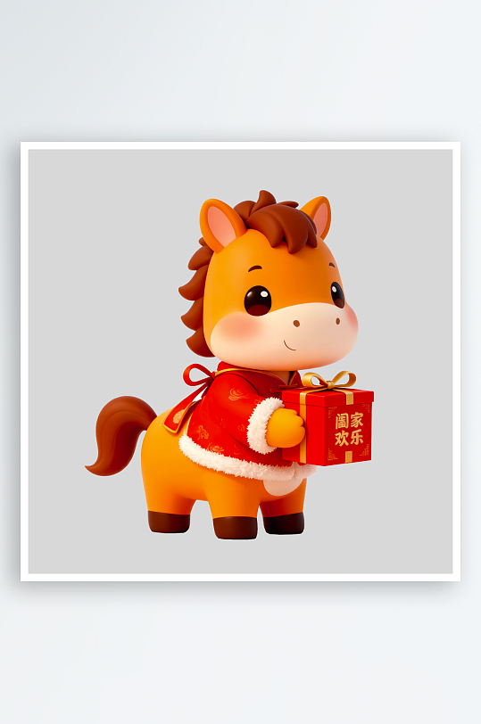 马年IP形象免抠PNG图素材-众图网