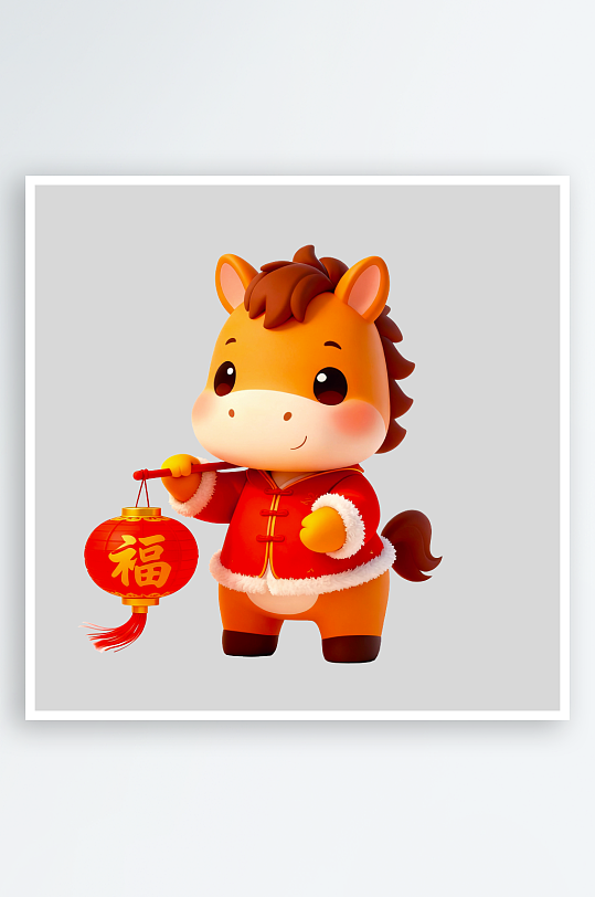 马年IP形象免抠PNG图素材-众图网