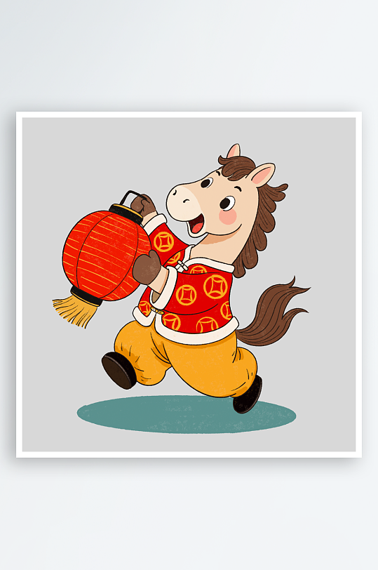 马年IP形象免抠PNG图素材-众图网