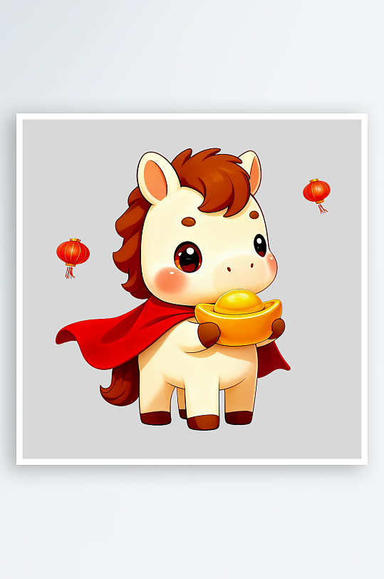 马年IP形象免抠PNG图素材-众图网