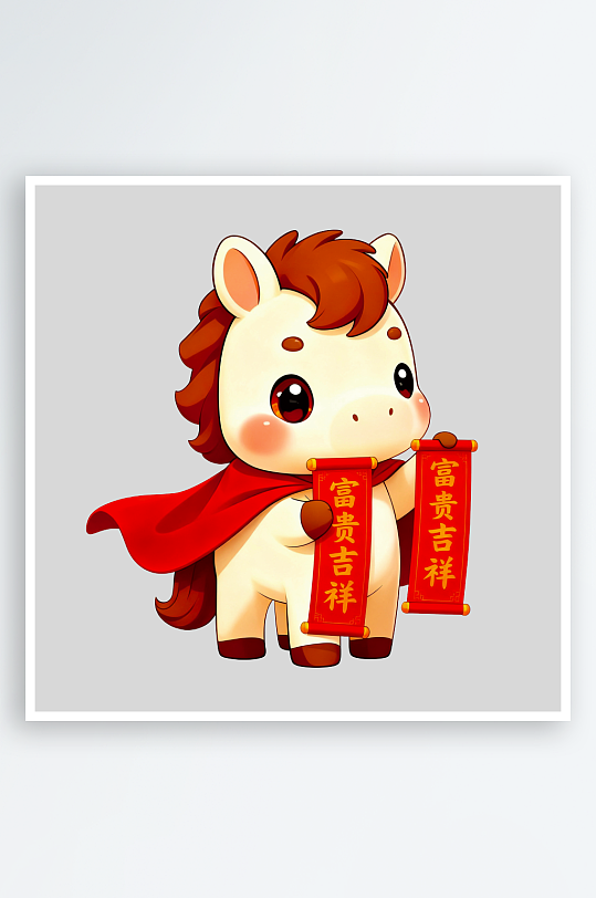 马年IP形象免抠PNG图素材-众图网