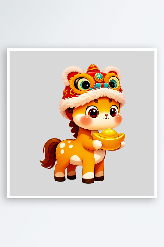 马年IP形象免抠PNG图-众图网