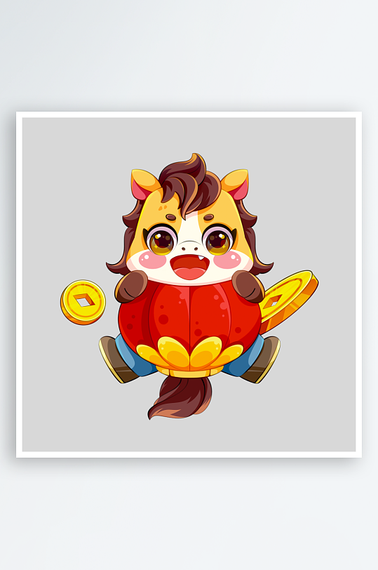 马年IP形象免抠PNG图-众图网