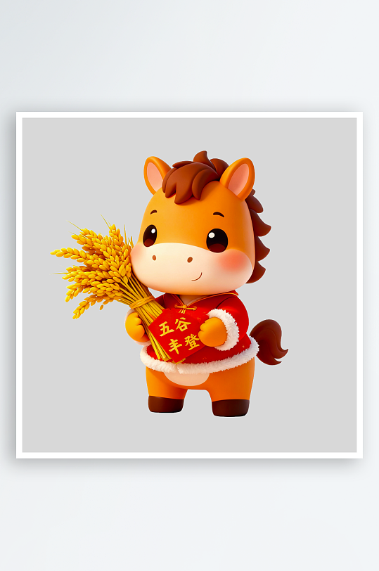 马年IP形象免抠PNG图-众图网