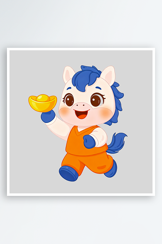 马年IP形象免抠PNG素材-众图网