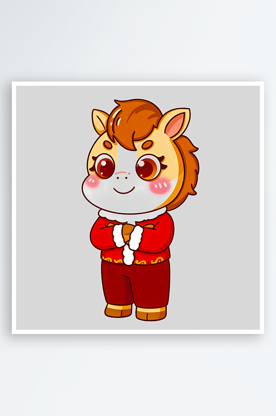 马年IP形象免抠图片-众图网