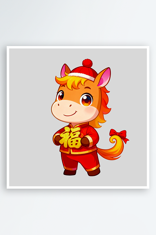 马年IP形象免抠素材-众图网