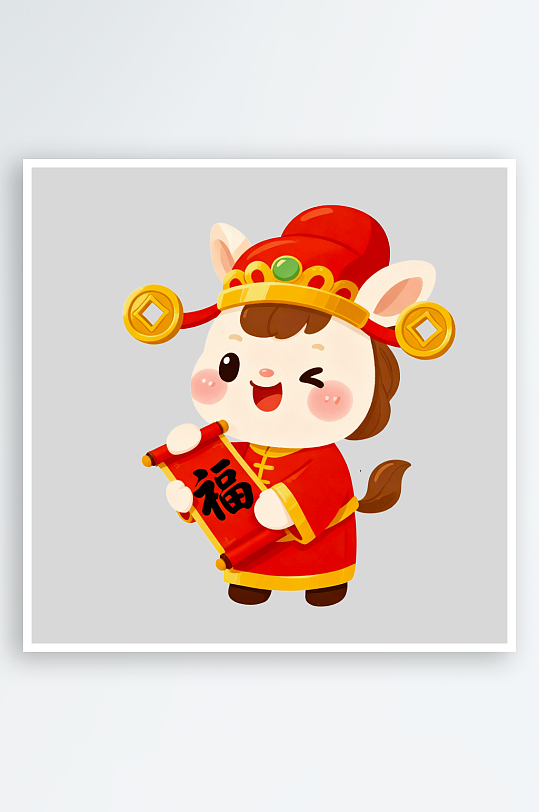 马年IP形象免抠png素材-众图网