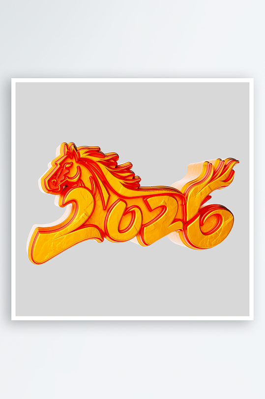 马年IP形象免抠png素材-众图网