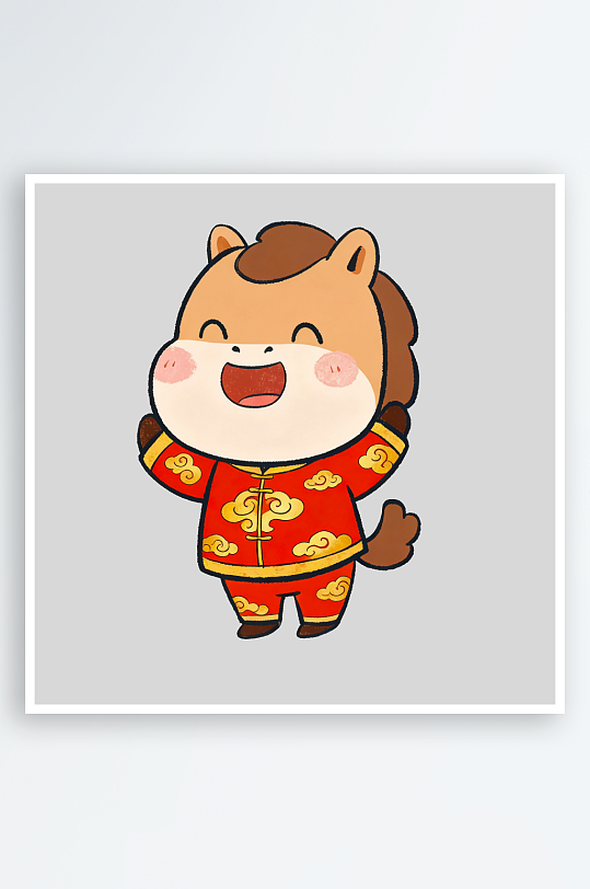 马年IP形象免抠png图片-众图网
