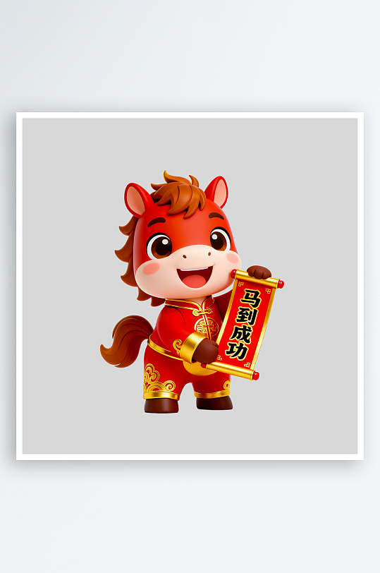 马年IP形象免抠png图片-众图网
