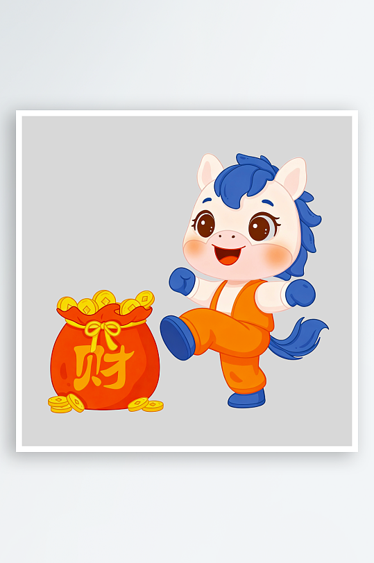 马年IP形象免抠png图片-众图网