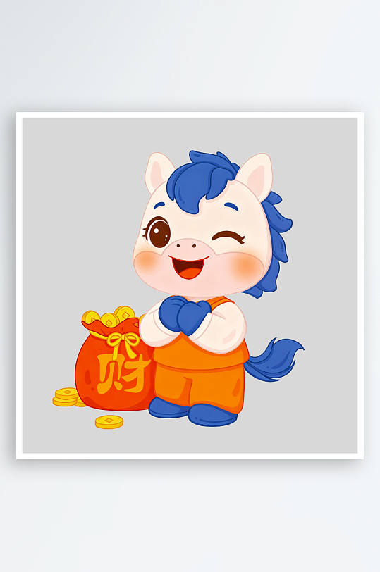 马年IP形象免抠png图片-众图网
