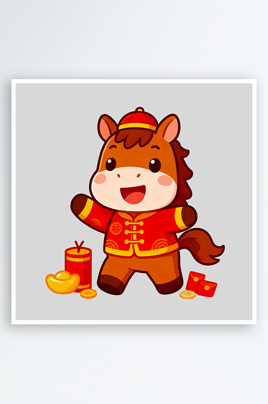 马年IP形象免抠png图片-众图网