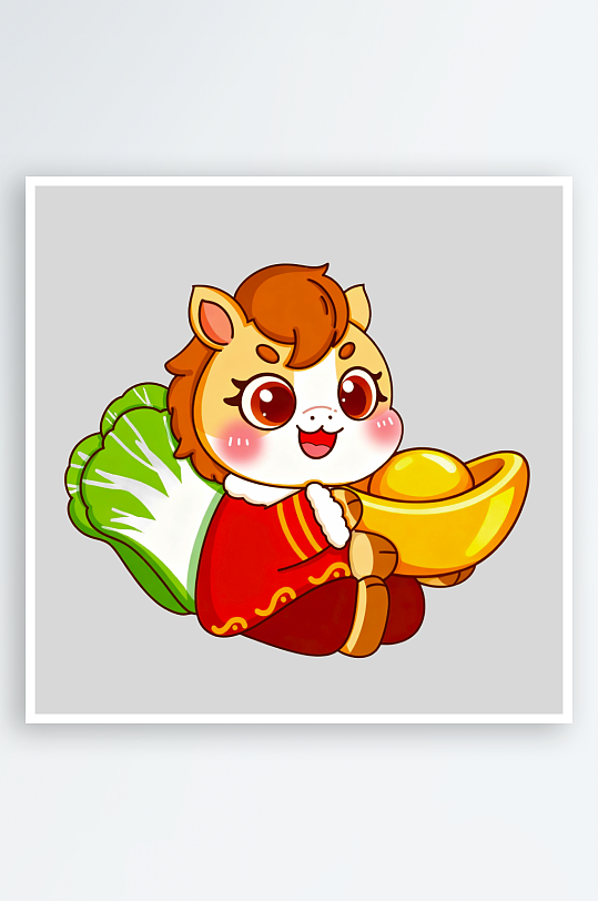 马年IP卡通马免抠png图片-众图网